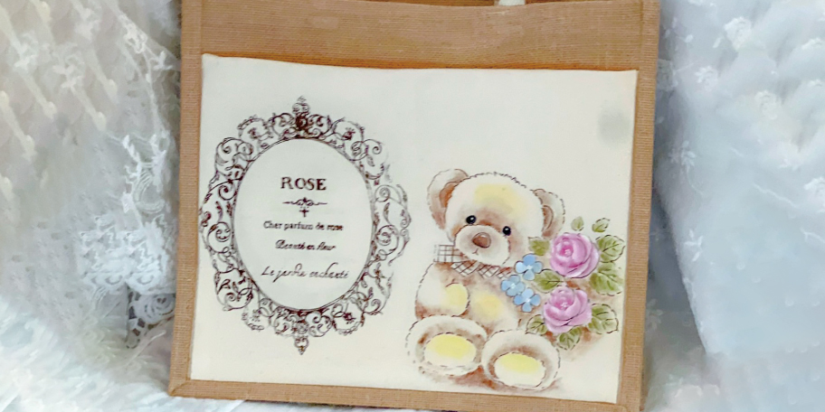 トールペイントでタグ＆バッグに絵を描こう