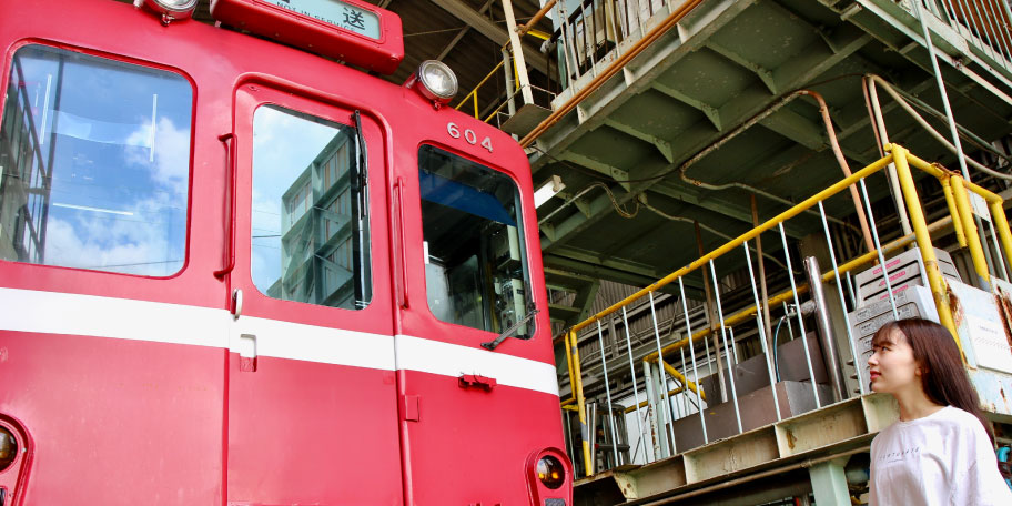養老鉄道電車庫ツアー